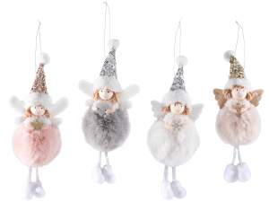 Grossistes décorations de Noël anges pompons