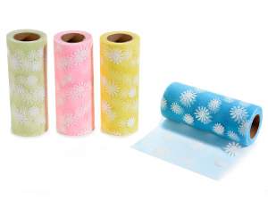 Pachete decorative en-gros cu margarete din tul