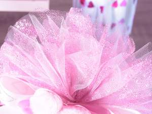 Wholesale tulle rolls with polka dots