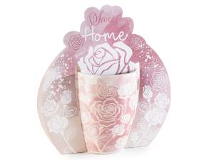 Wholesale cup roses hearts valentine's day gift