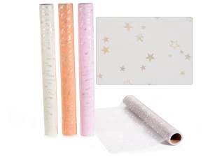 Ingrosso tulle decorativo stelle paillettes