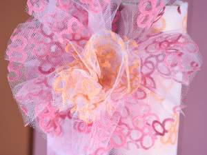 Paquets de décorations printanières en tulle