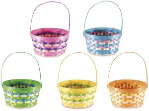 wholesale bamboo baskets handle