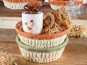 wholesale round basket woven rope