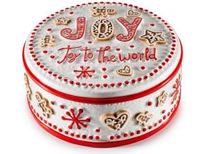 wholesale ceramic Christmas cookie jar