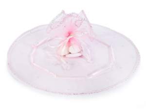 Wholesale tulle favors pink organza