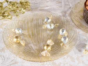 wholesale gold gilded glass plate