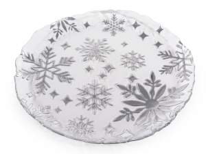 wholesale christmas snowflake plate