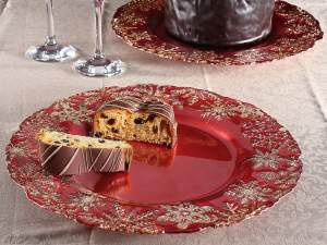 wholesale christmas snowflake plate