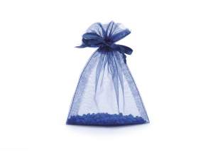Blue organza bag