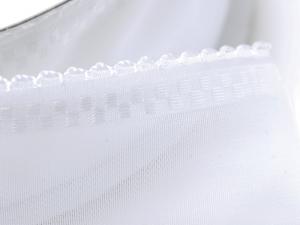 Ruban De Cravate En Organza Blanc En Gros De