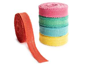 rubans de jute colorés en gros
