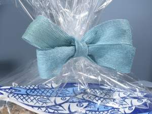 Ruban de jute turquoise en gros