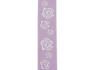 Grossiste ruban satin lilas à paillettes