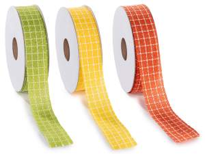 vente en gros de carrés de tissu en ruban coloré