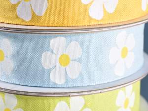 ruban imprimé marguerite en gros