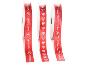 Coeurs en ruban de satin en gros