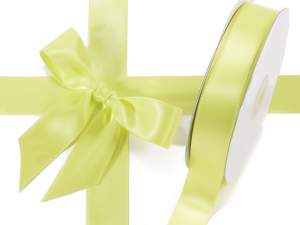 Ruban satin double jaune acide en gros