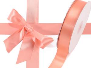 Grossiste ruban satin double saumon