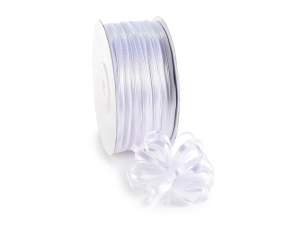 Grossiste ruban double satin blanc