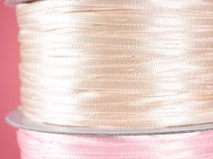 Grossiste ruban satin double écru