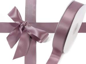 Ruban satin double gris colombe en gros