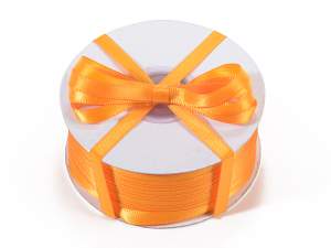 Grossistes de rubans double satin orange