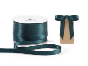 Ruban de satin double vert émeraude en gros