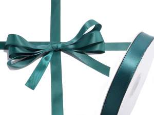 Ruban de satin double vert en gros