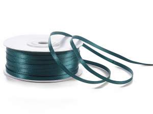 Ruban de satin double vert en gros