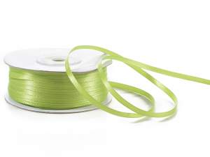Ruban de satin double vert en gros