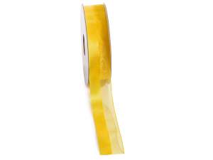 rubans de satin organza jaune en gros