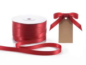 Wholesale ruby red double satin ribbon