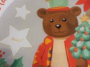 Vintage Weihnachts-Teddybär-Teller im Großhandel