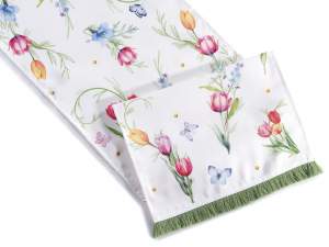 ingrosso runner tavola stoffa fiori