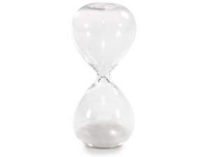 Vente en gros sablier en verre de sable blanc