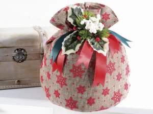 Sacs de Noël en jute en gros pour panettone