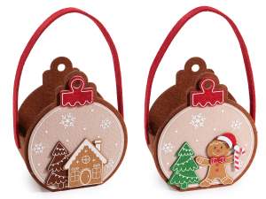 sac en tissu de pain d'épices de Noël en gros