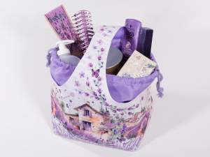 sac panier en gros avec sachet de lavande