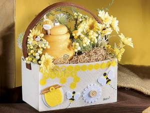Vente en gros panier en tissu d'abeille