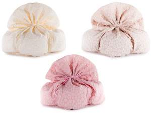 sac de Pâques en gros porte-colombe rose écru