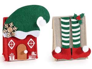 Sacs de Noël en tissu doux en vente en gros