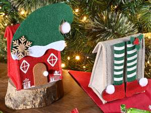 Sacs de Noël en tissu doux en vente en gros