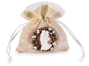 sac de faveur de mariage en gros en jute