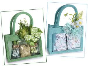 Coffret cadeau en jute pour grossistes