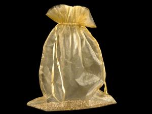 Sac en organza doré