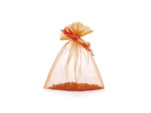 Sac En Organza Orange En Gros De