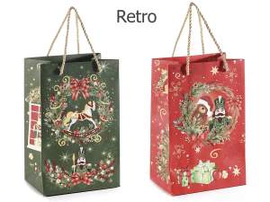 sacs de Noël en gros avec fenêtre transparente