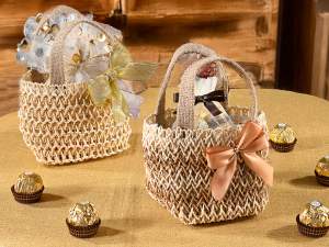 sacs cadeaux en papier tissé en gros