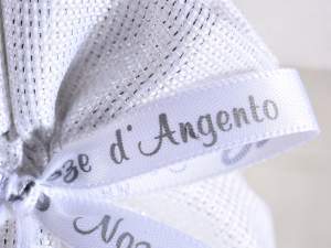 sac de faveur de mariage en gros mariage argenté